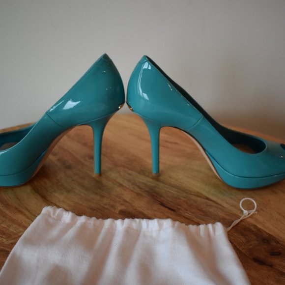 Aquamarine Christian Dior Heels 39 - Picture 2 of 11